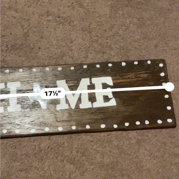 Rustic Brown 'Home' Barnwood sign - Picture 3 of 3